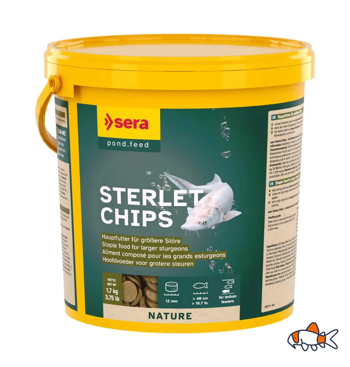 Sera Sterlet Chips 1.7kg Bucket