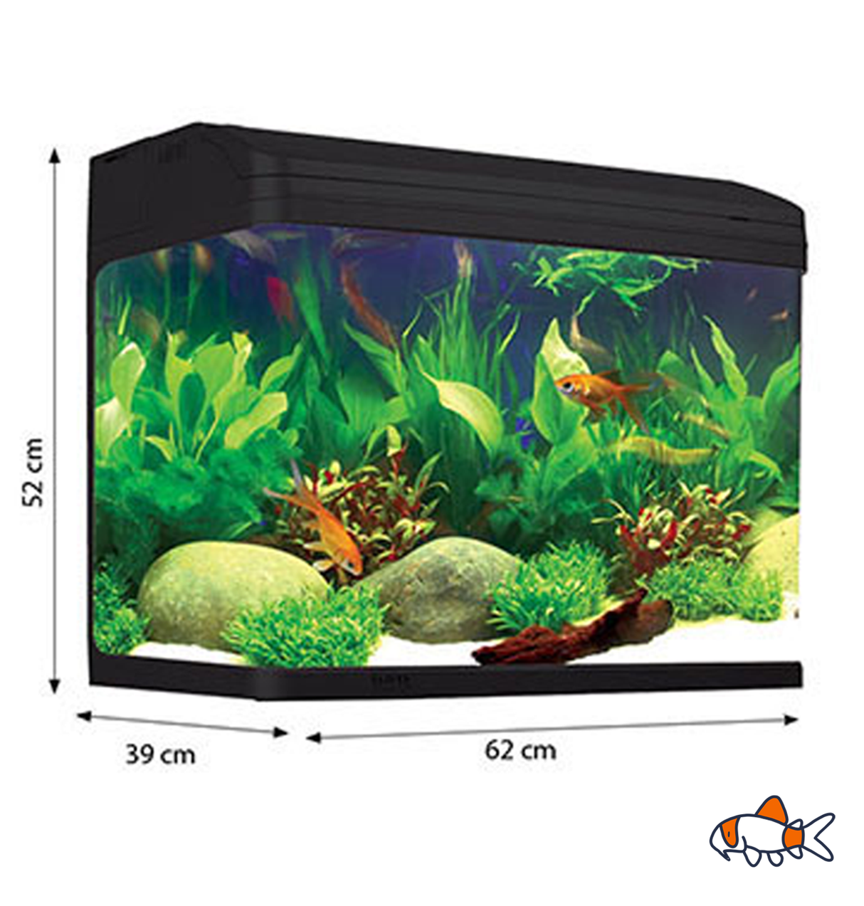 Aqua One AR620 AquaStyle Tank (Gloss Black) 90L