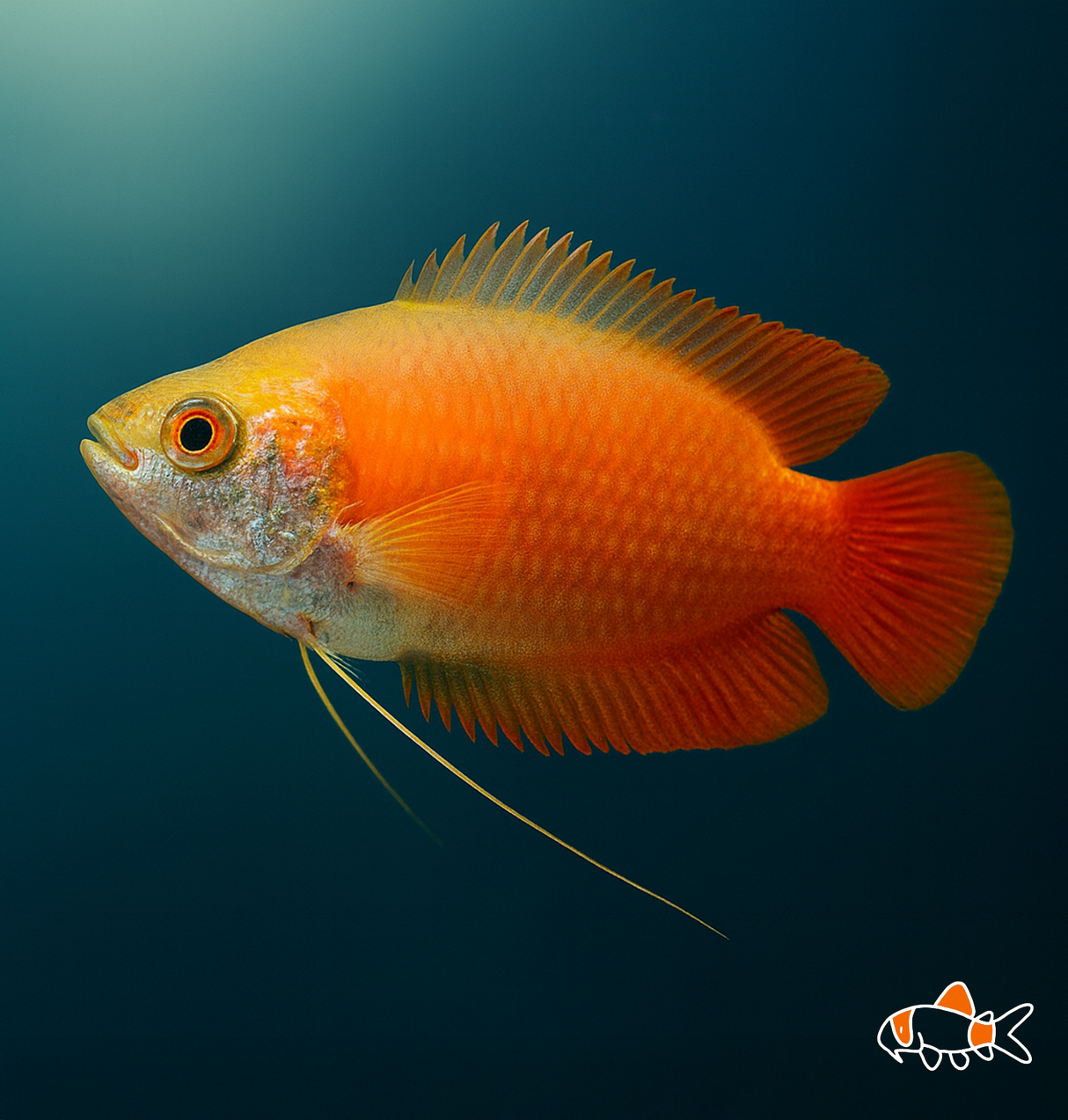 Fire Honey Dwarf Gourami | Imported
