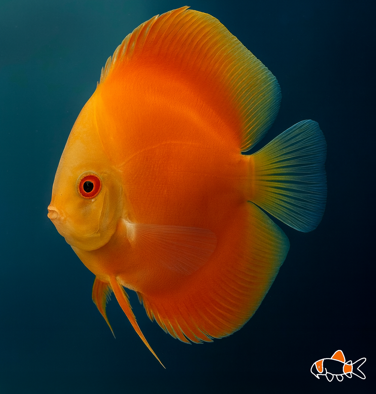 Orange Melon Discus | Imported