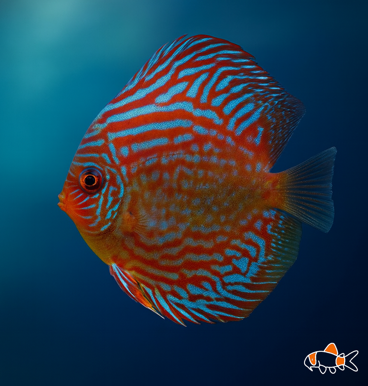 Red Turquoise Discus | Imported