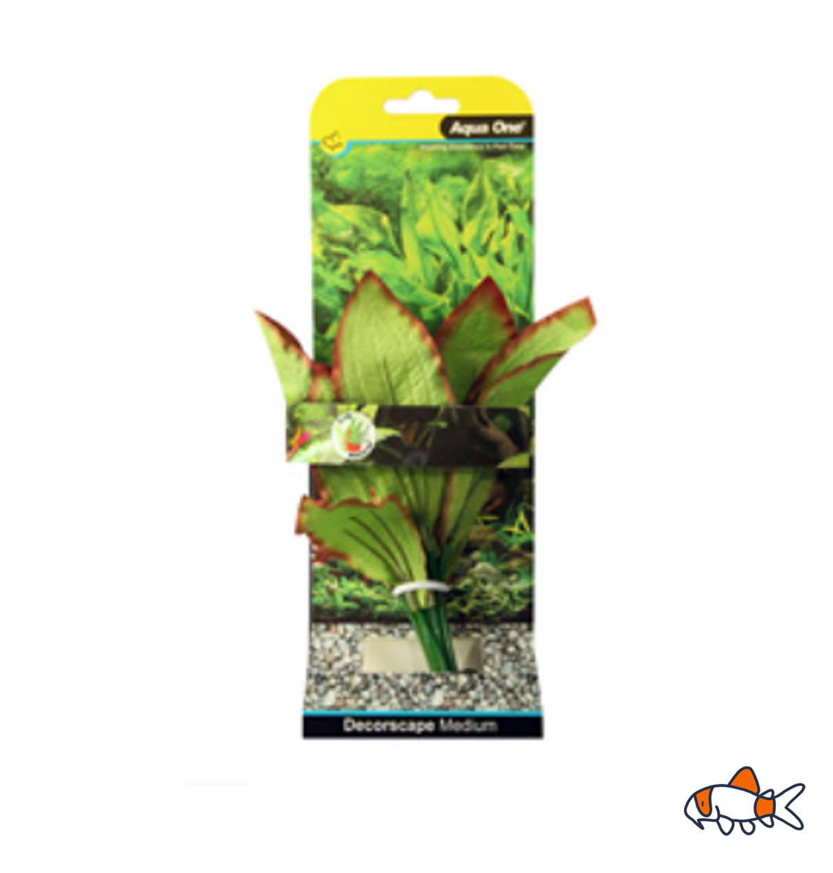 Aqua One Silk Plant - Amazon Red/Green 20cm