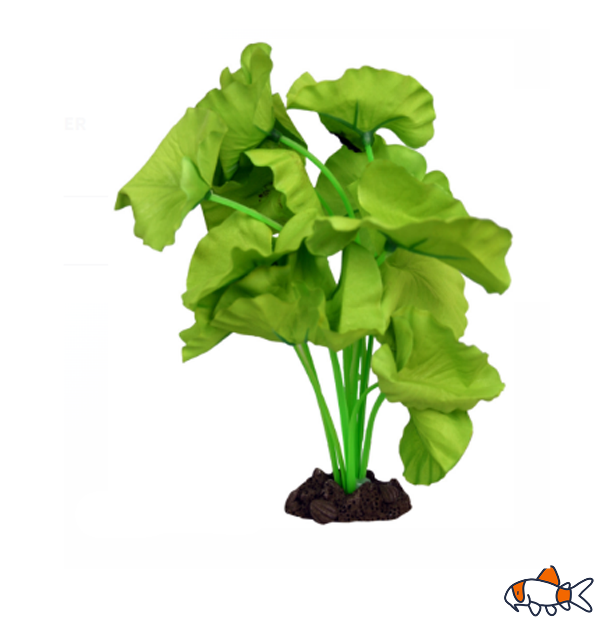 Aqua One Silk Plant - Tiger Lotus Green 20cm