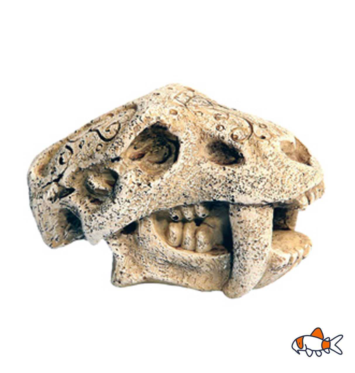 Aqua One Ornament - Mini Dinosaur Head W Fangs 5x7x4.5cmH