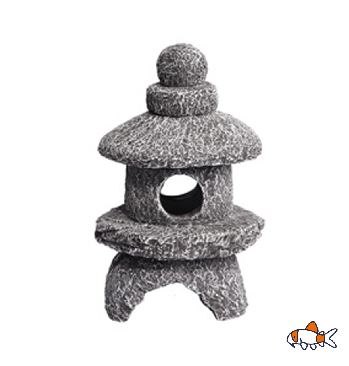 Aqua One Ornament - Stone Lantern 9x9x14cmH