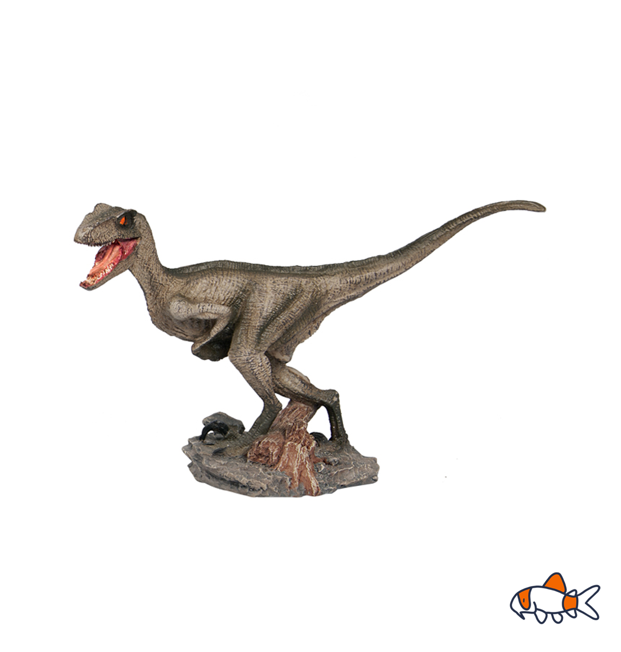 Aqua One Ornament Dinosaur Velociraptor 17.5x5x11cmh