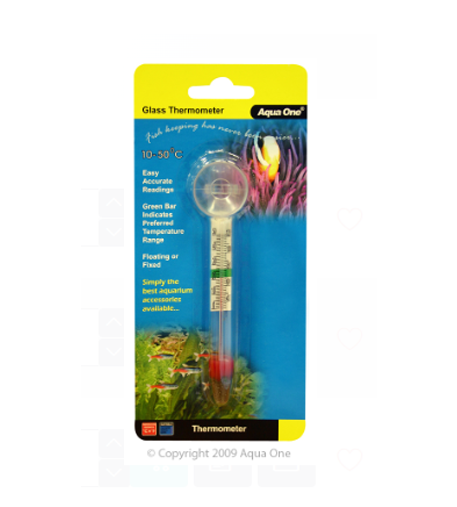 Aqua One Glass Thermometer