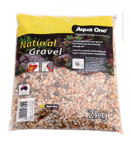 Aqua One Natural Gravel Australian Gold Light 4-6mm Mix
