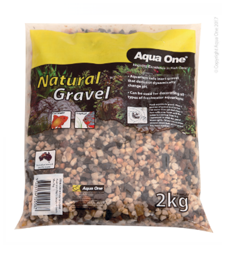 Aqua One Natural Gravel Australian Multi Brown 4-6mm Mix