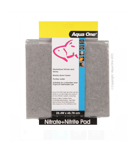 Aqua One Nitrite Nitrate Pad - Self Cut Filter Pad 25.4x45.7cm