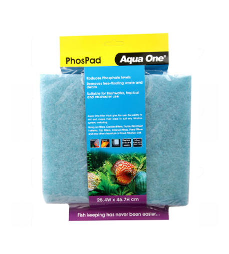 Aqua One Phos Pad - Self Cut Filter Pad 25.4 X 45.7 Cm