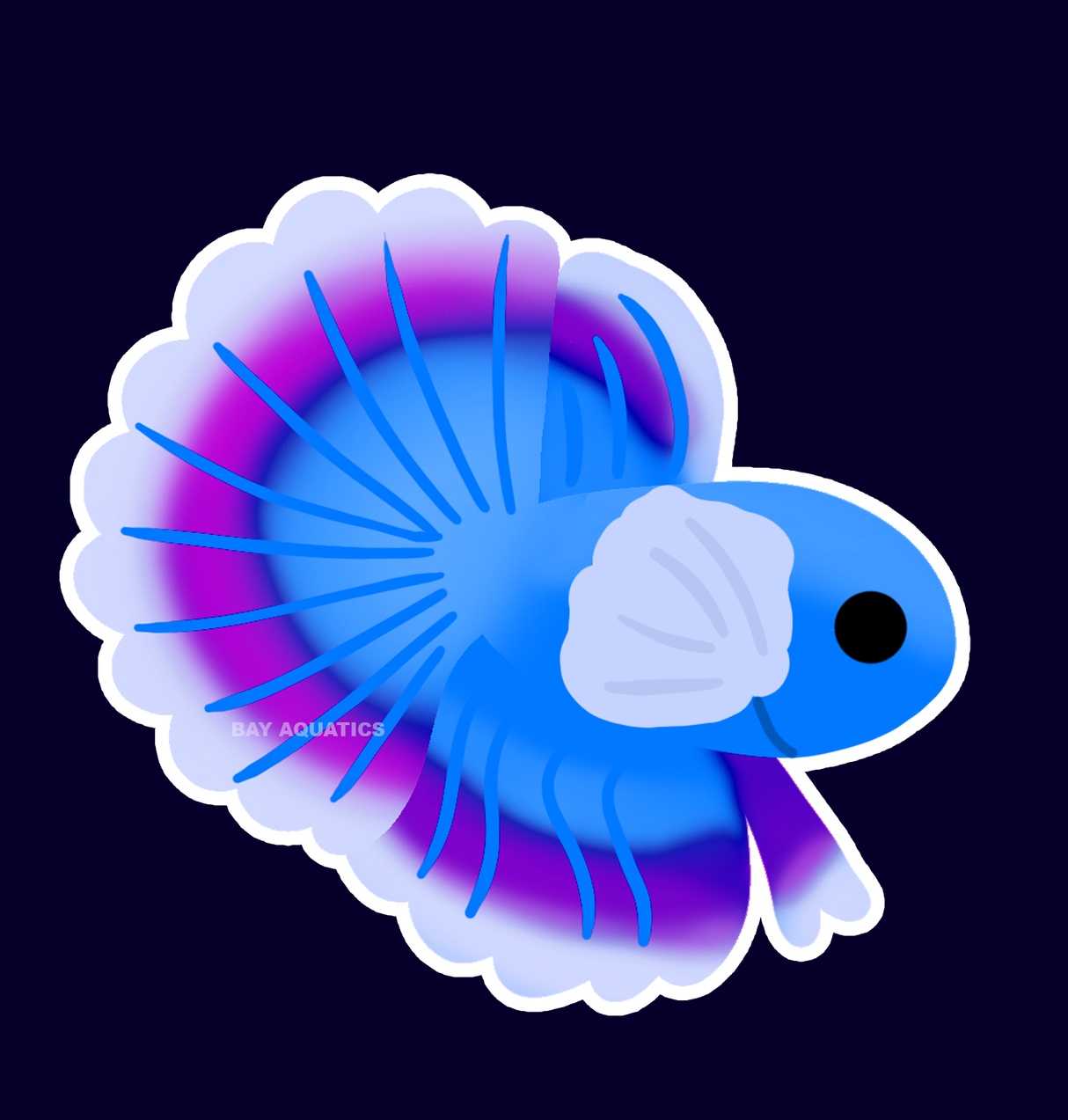 Dumbo Betta Sticker