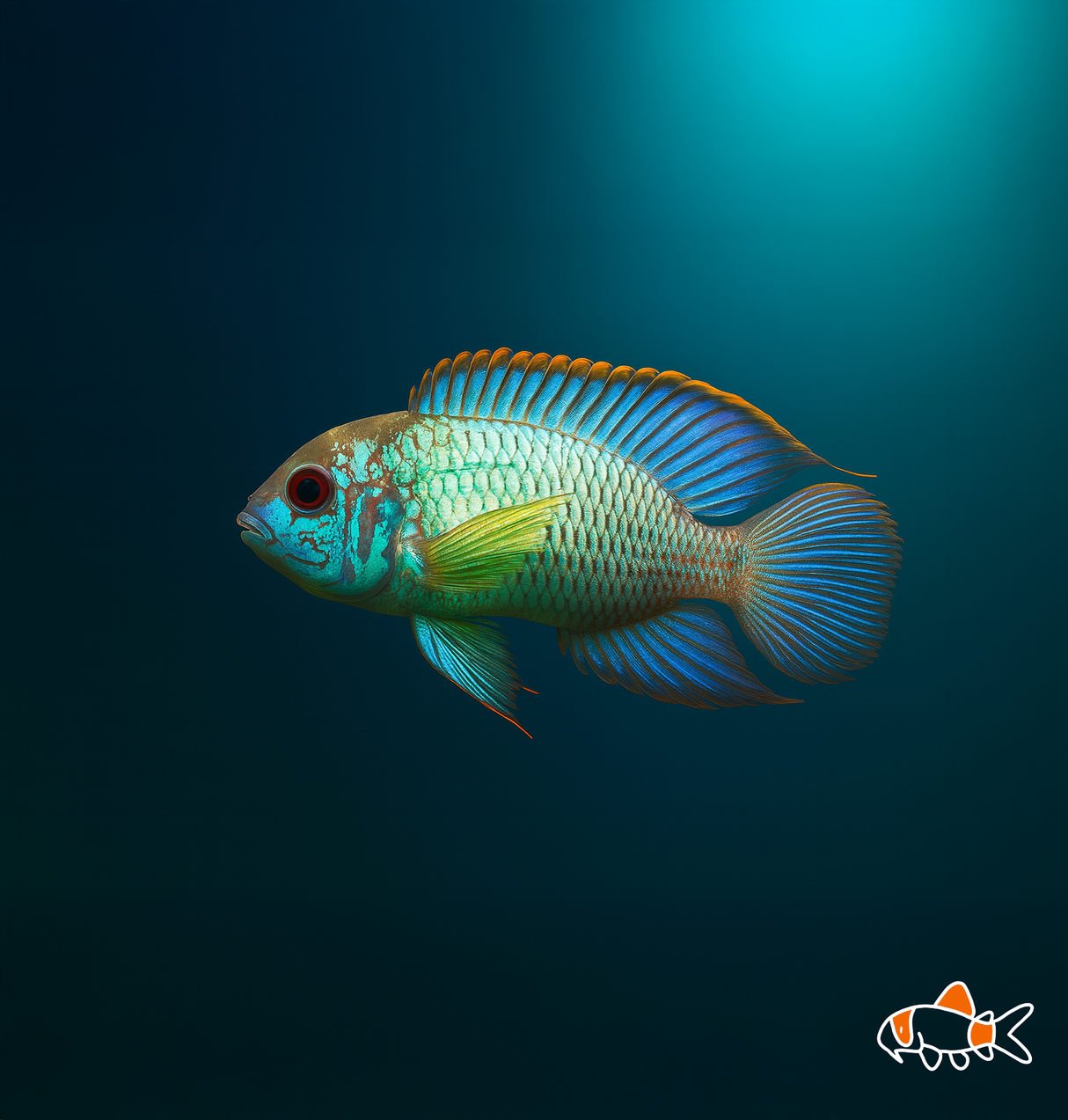 Electric Blue Acara | Imported