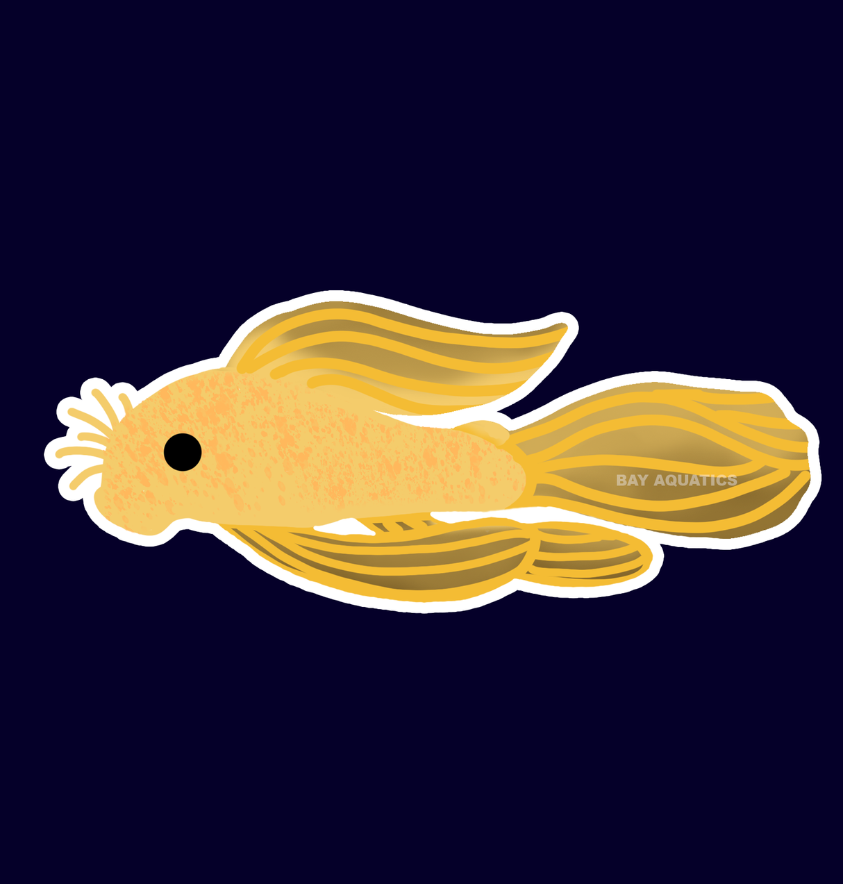 Long Fin Bristlenose Sticker