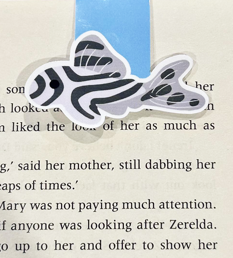 Zebra Pleco Magnetic Bookmark