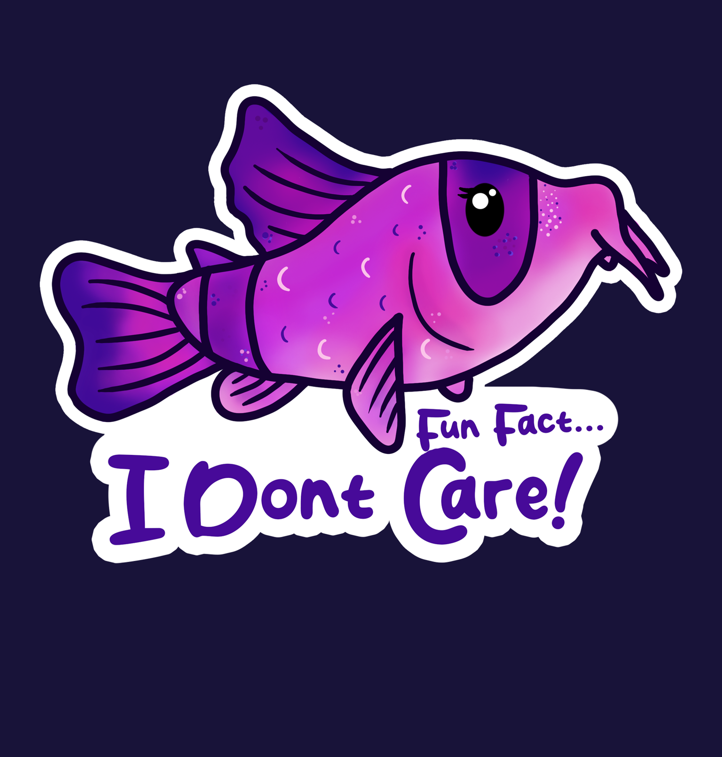 Fun Fact... I Don't Care Sticker