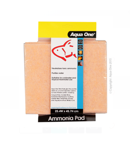 Aqua One Ammonia Pad - Self Cut Filter Pad